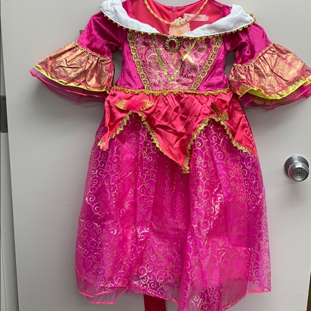 Aurora pink Princess dress & accessories